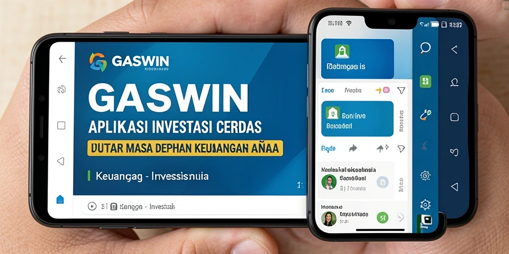 Tampilan antarmuka GASWIN yang modern dan fungsional untuk investasi.