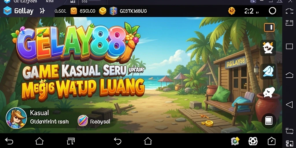 Tampilan antarmuka menarik dari game Kasual GELAY88.