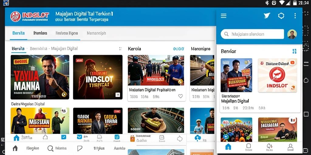 Tampilan antarmuka aplikasi INDSLOT yang ramah pengguna.