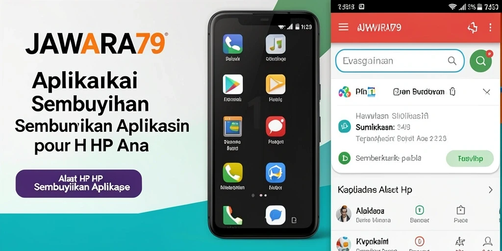 Tampilan antarmuka JAWARA79 untuk menyembunyikan aplikasi.