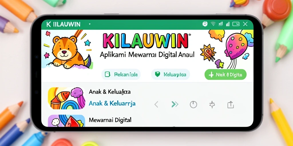 Tampilan antarmuka KILAUWIN yang interaktif dan ceria.