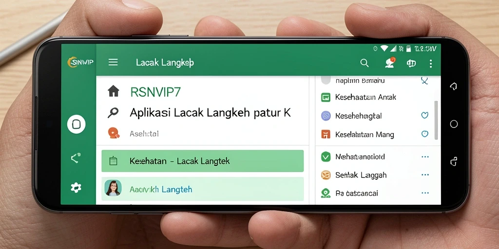 Tampilan antarmuka RSNVIP7 yang user-friendly untuk pelacakan langkah.
