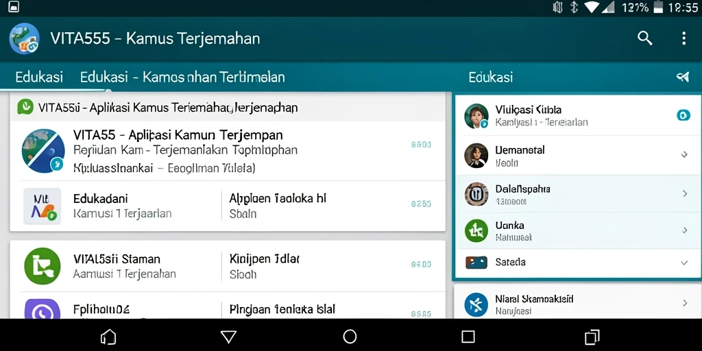 Tampilan antarmuka VITA555 yang intuitif dan fungsional.